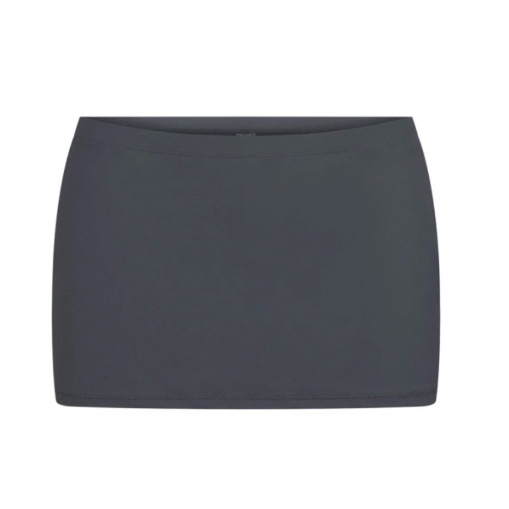 Skims Swim Micro Mini Skirt in Gunmetal **New with Tags**